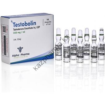 Testobolin (Тестостерон энантат) Alpha Pharma 10 ампул по 1мл (1амп 250 мг) - Усть-Каменогорск