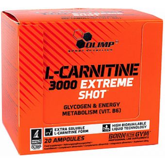 L- Карнитин Olimp L-Carnitine 3000 Extreme Shot (20 ампул по 25мл) - Усть-Каменогорск